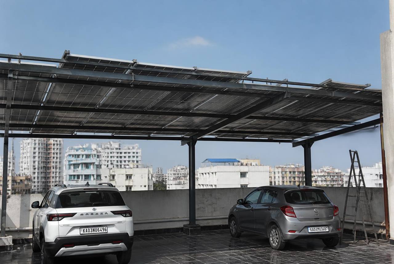 10 kW residential solar installation in Whitefield, Bangalore